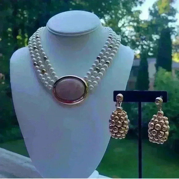 7 pcs Napier vintage necklaces earrings jewelry lot - Picture 15 of 16